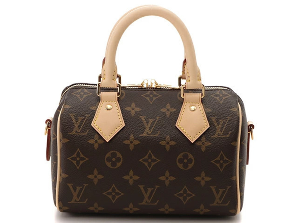 LOUIS VUITTON Speedy Bandouliere Shoulder Bag Monogram Fuschia Pink